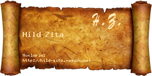 Hild Zita névjegykártya