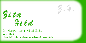 zita hild business card